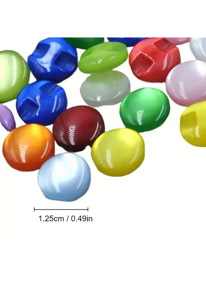 مزيج الألوان 50 قطعة أزرار راتنج حجر لافت للنظر أزرار قميص للخياطة حرف يدوية DIY - Image 3